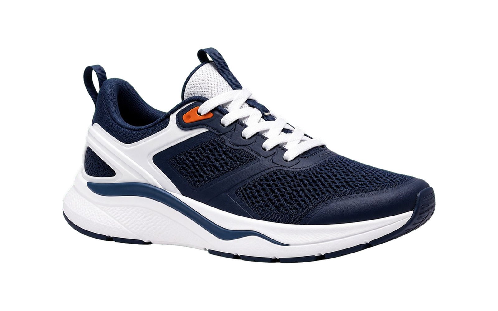 Background remover example showing a running shoe cut out as a transparent PNG