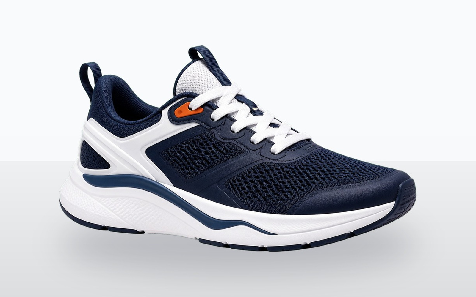 Before and after background removal example showing a running shoe before the background is removed